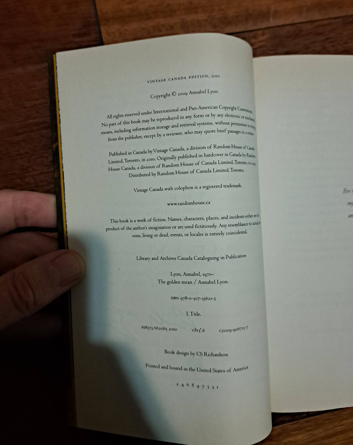 The Golden Mean by Annabel Lyon
