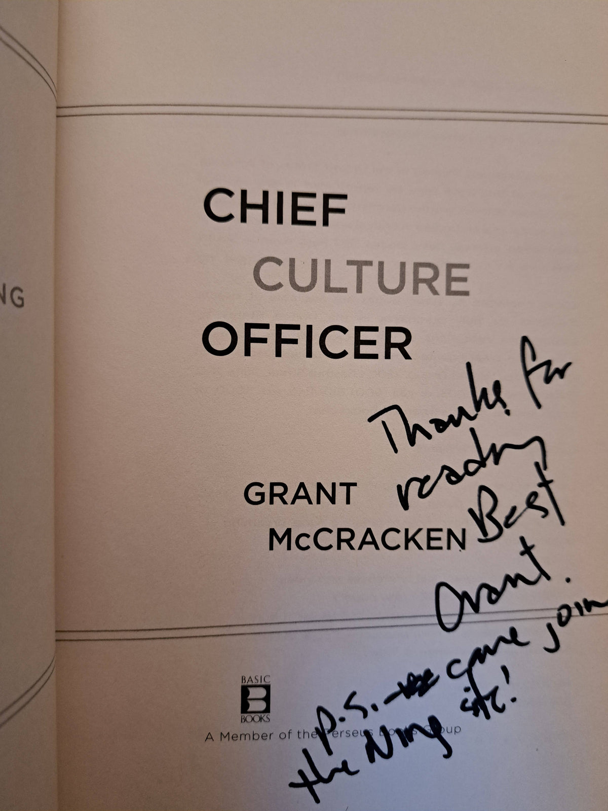 Chief Culture Officer by Grant McCracken