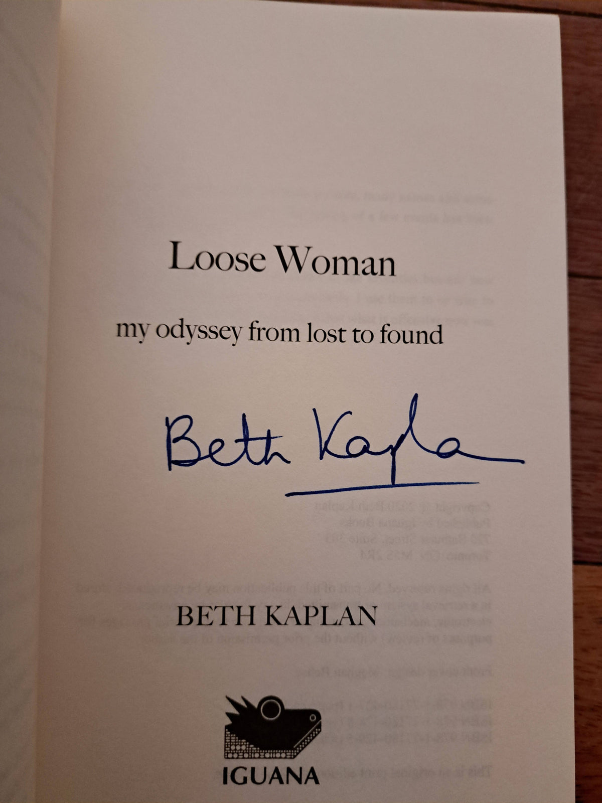Loose Woman by Beth Kaplan