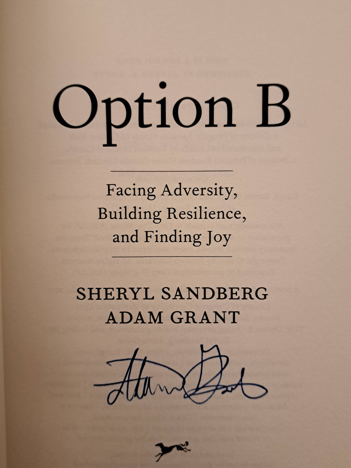 Option B by Adam Grant and Sheryl Sandburg